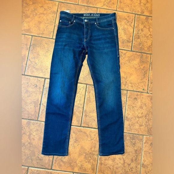 MAC JEANS-MEN'S JOG N JEANS 0590-00-0994L | H743 DARK BLUE AUTHENTIC Size 33/34 - Picture 4 of 5